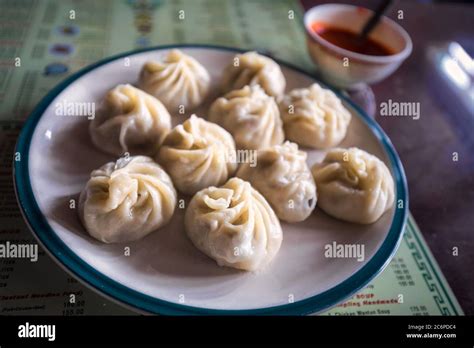 Traditional Tibetian Food Is Momo With Vegetables Darjeeling India