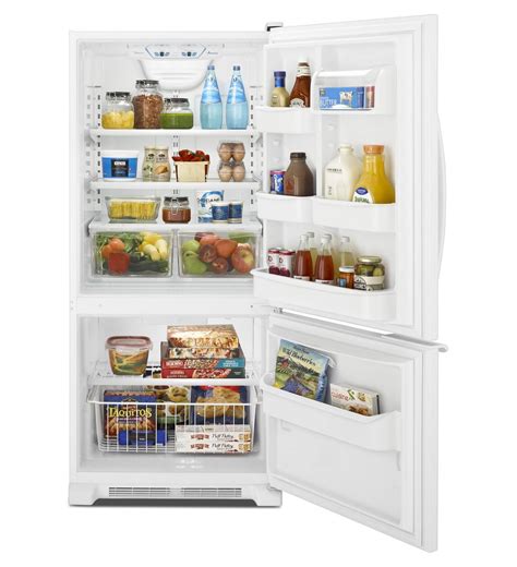 ABB1921BRW Amana 18 5 Cu Ft Bottom Freezer Refrigerator