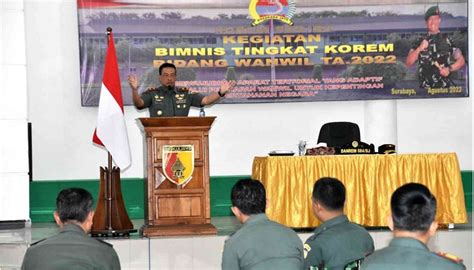 Korem Bhaskara Jaya Gelar Bimnis Tingkat Korem Bidang Wanwil