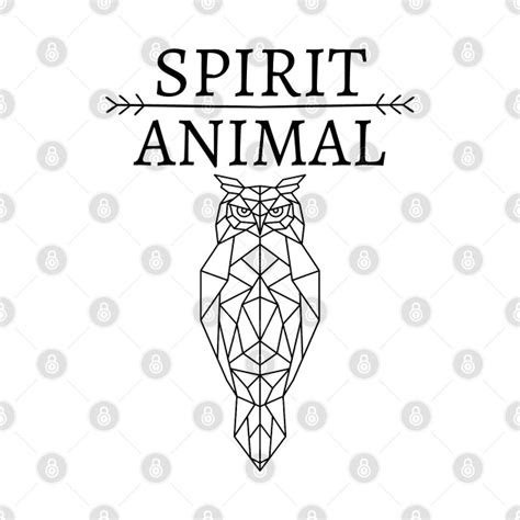 Spirit Animal Owl Spirit Animal Owl T Shirt Designed And Sold By