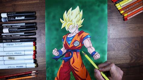 Speed Drawing Goku Dragon Ball How To Draw Goku YouTube