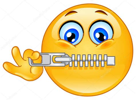 Zipper Emoticon Stock Vector Image By Yayayoyo