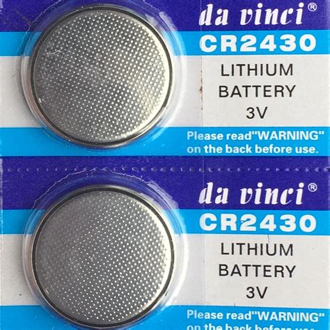 5pcs Pack CR2430 Button Batteries DL2430 BR2430 KL2430 Cell Coin