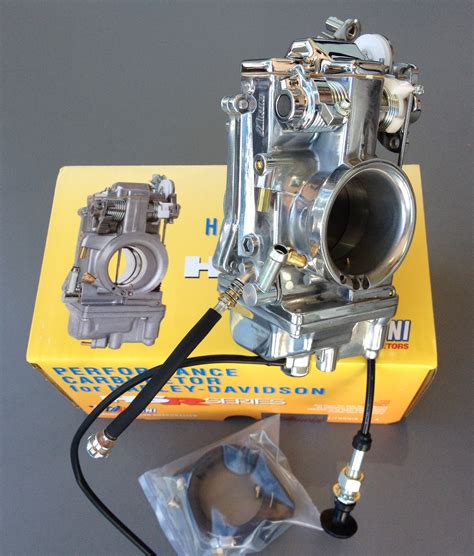 48 2p Mikuni Kit Chrome And Polished Carb Jets And Mounting Flange