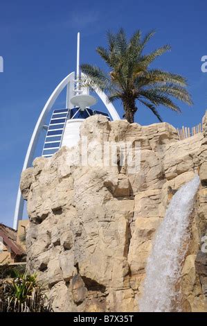 The Burj Al Arab At The Wild Wadi Waterpark In Dubai Uae Middle East