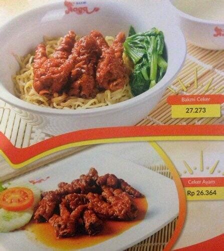 Menu At Bakmi Naga Restaurant Jakarta Carrefour M T Haryono