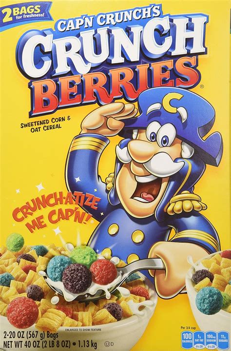 Cap N Crunch Berries Breakfast Cereal 40 Ounce Amazon Grocery