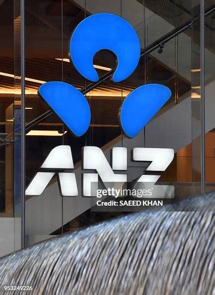 The Australia And New Zealand Banking Groups Logo Is Seen At Its