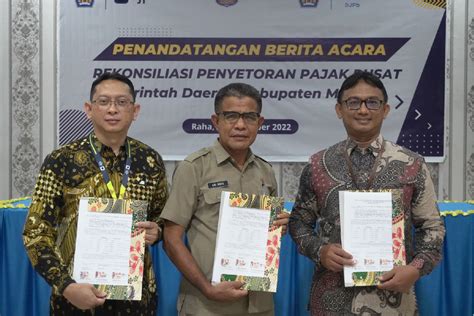 Penandatanganan Berita Acara Rekonsiliasi Bar Penyetoran Pajak Pusat