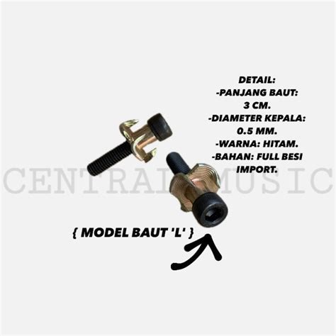 Jual BAUT MUR CAKAR BOX FIBER MODEL L 5x25 ECER PER 1 PCS Kota