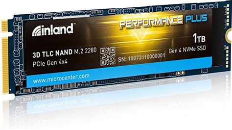 Amazon INLAND 1TB Performance Plus NVMe Internal Gaming SSD Solid