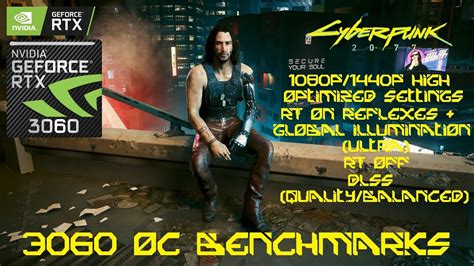 Cyberpunk 2077 RTX 3060 OC Benchmarks Patch 1 6 Ultra High 1080p