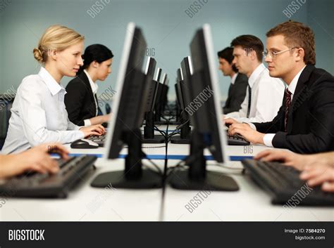 Computer Class Image And Photo Free Trial Bigstock