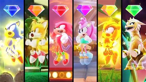 Sonic Superstars All Characters Super Forms YouTube