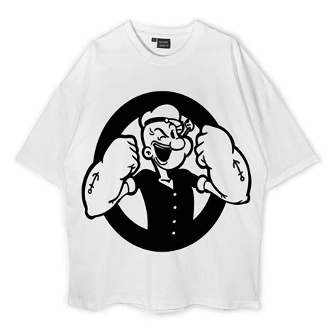 Popeye Oversized T Shirt Shark Shirts