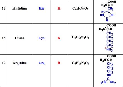 Los Amino Cidos Naturales Listado Tabla Y Clasificaci N Saber