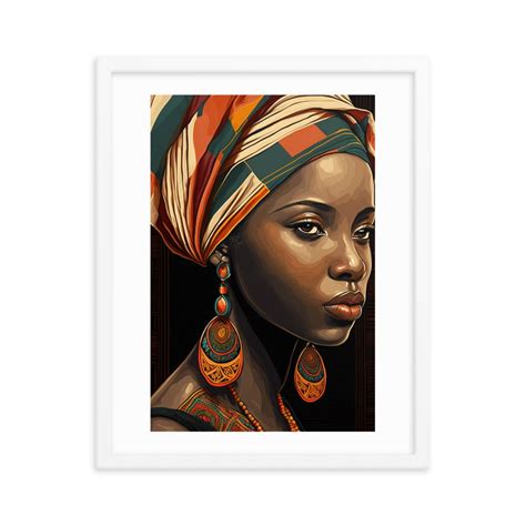 African Woman Wall Art People Abstract Wall Art Colorful Wall Art