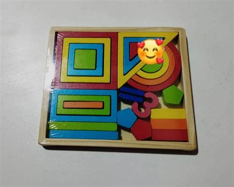 Tabla Didactica Madera Encajar Figuras Geometricas Juego Mot Mebuscar