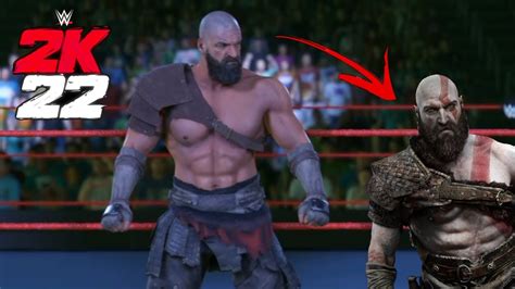 WWE 2K22 Triple H Custom Attire Showcase Kratos God Of War Cosplay