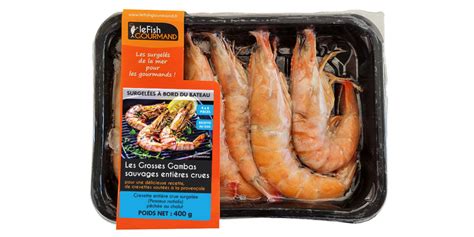 Les Grosses Gambas Sauvages Crues Pces G