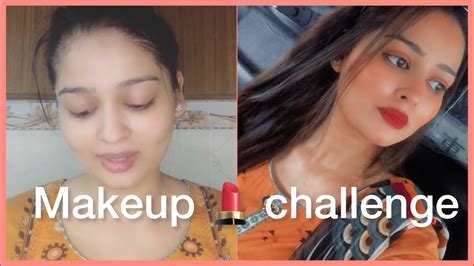 5 Minutes Makeup Challenge Makeover 💄 Hina Ameen Youtube