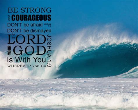 Joshua 19 Strong And Courageous Encouraging Bible Verses