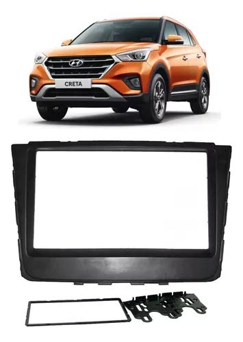 Moldura Painel Dvd R Dio Din Hyundai Creta Preto