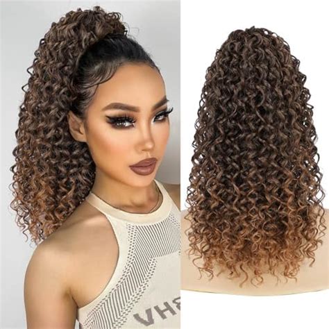 Amazon Freemeige Ponytail Extension Drawstring Ponytail Curly