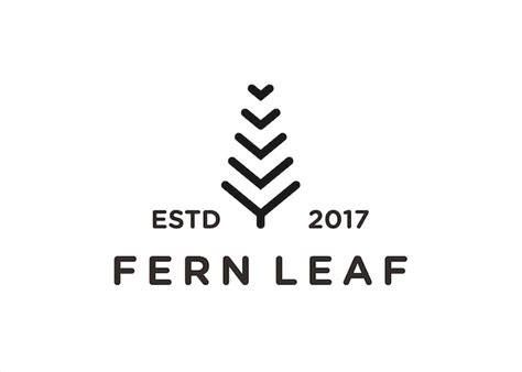 Premium Vector Fern Logo Design Vector Illustration