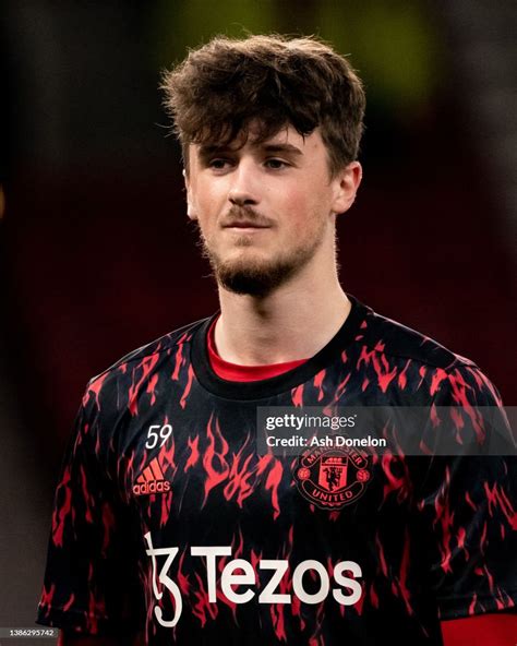 Charlie Wellens Of Manchester United U23s Warms Up Ahead Of The News