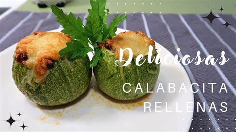 🥑como Hacer Calabacitas Rellenas De Queso Y Carne Molida Fáciles Y