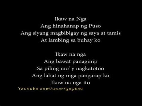 Music Ikaw Na Nga By Willie Revillame Lyrics With English Translation ...