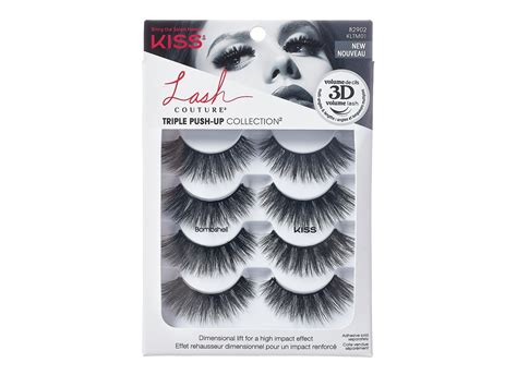 KISS Lash Couture Triple Push Up Collection False Lashes 4 Pairs