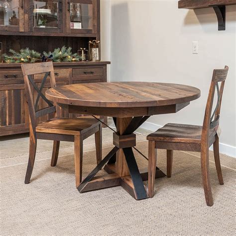 Reclaimed Wood Round Dining Table