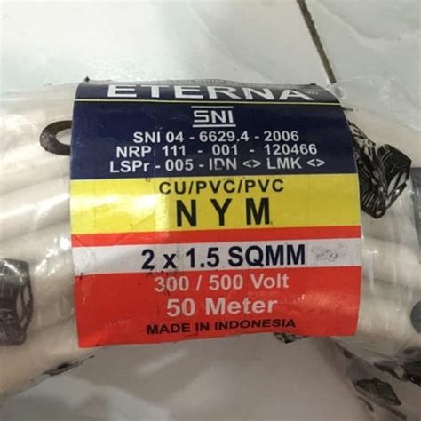 Jual Kabel Eterna X Meteran Per Meter Eceran Potongan Nym Kabel