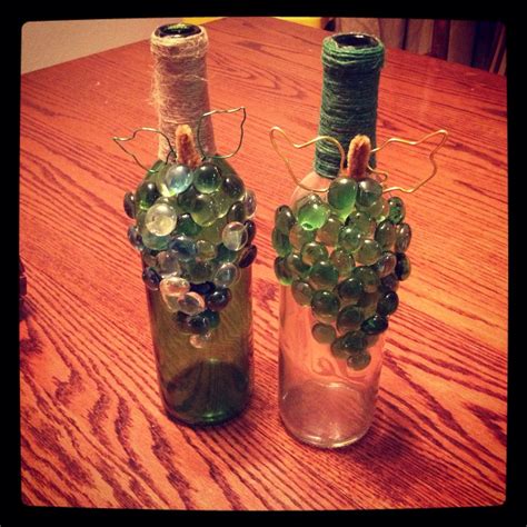 DIY Gifts Made From Recycled Wine Bottles Twine Glass Beads And Wire