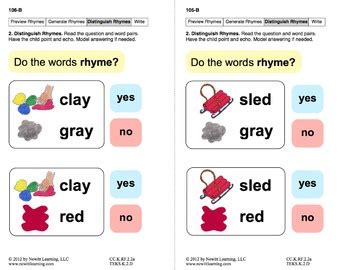 Generate Rhymes 2: Lesson 9, Book 5 (Newitt Prereading Series) | TpT