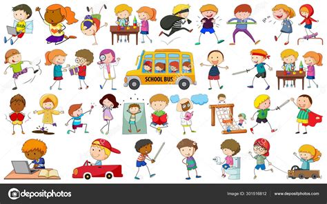 Set of simple characters Stock Vector by ©interactimages 301516812