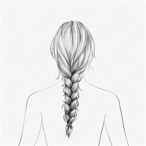 How To Draw Hair Braids Step By Step