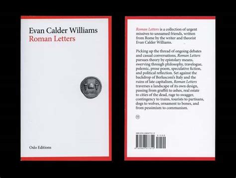 Roman Letters Evan Calder Williams