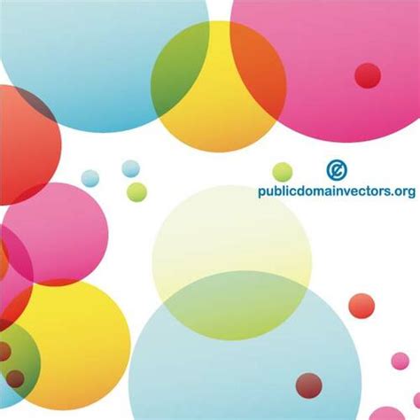 Colored Circles Vector Graphics Public Domain Vectors