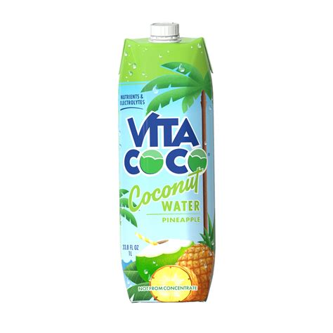 Vita Coco Coconut Water Pineapple 33 8 Fl Oz Tetra