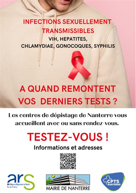 SANTE SEXUELLE OU SE FAIRE DEPISTER A NANTERRE CPTS Nanterre