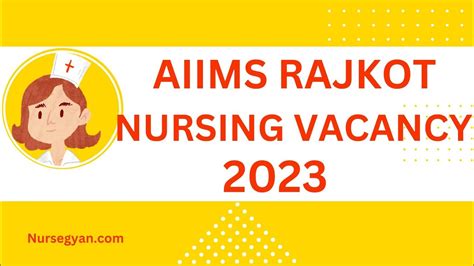 Aiims Rajkot Gujarat Staff Nurse Assistant Nursing Superintendent