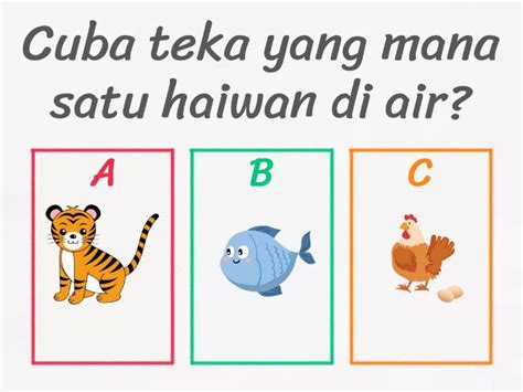 Teka Teki Haiwan Di Air Quiz