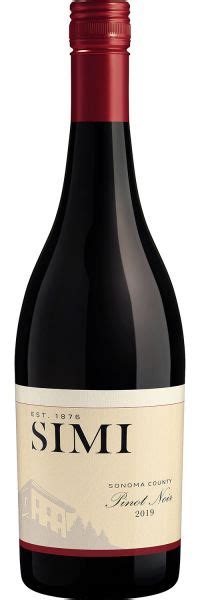 Simi Sonoma County Pinot Noir 2019 750 Ml