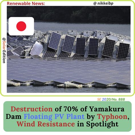 Destruction Of Floating Pv Plant By Typhoon At Yamakura Dam Wind