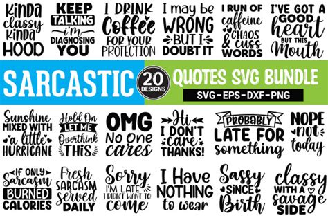 Sarcastic Quotes SVG Bundle Graphic by Design_Store01 · Creative Fabrica