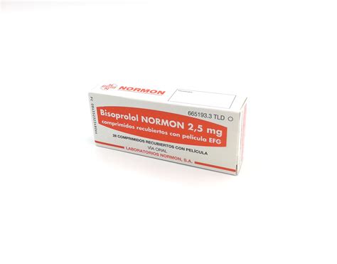 Bisoprolol Normon Efg 2 5 Mg 28 Comprimidos Recubiertos Farmacéuticos