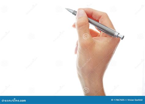 Hand Holding Pen Royalty Free Stock Photo Image